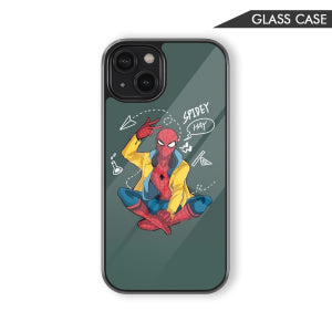 Spiderman Spidey Way Glass Phone Case – Cute Superhero Comic Phone Cover