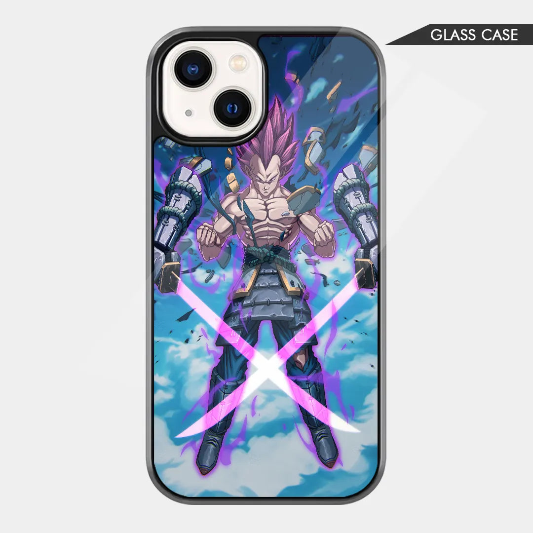 Saiyan Warrior: Samurai Vegeta Ronin Glass Case