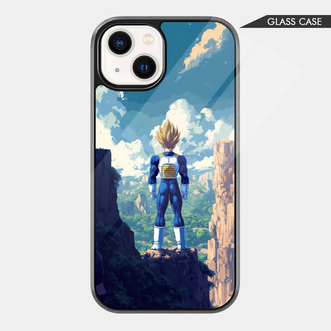 Saiyan Pride: Vegeta Overlook Glass Case