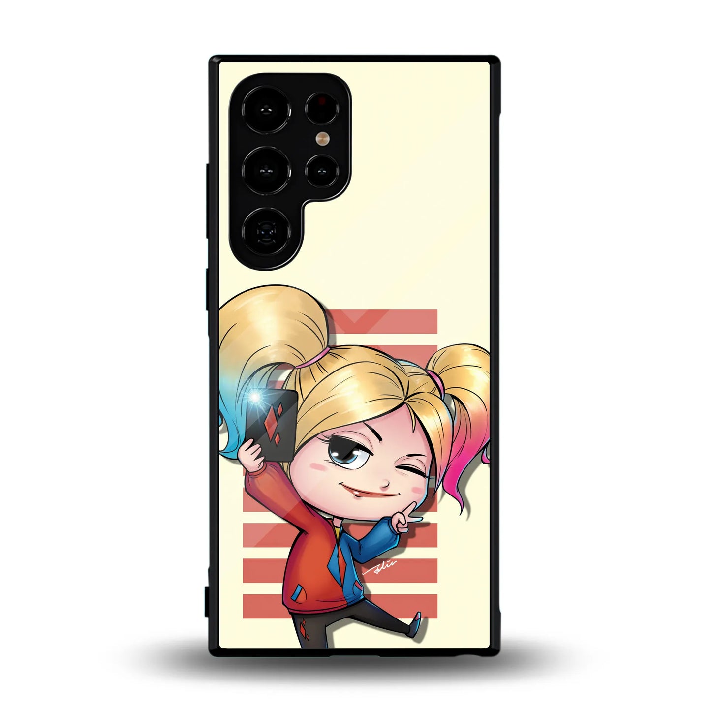 Chibi Mischief: Playful Harley Quinn Inspired Case