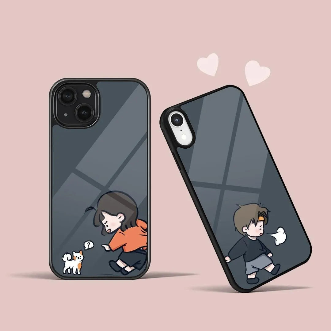 Minimalist Sketch Couple Phone Case
