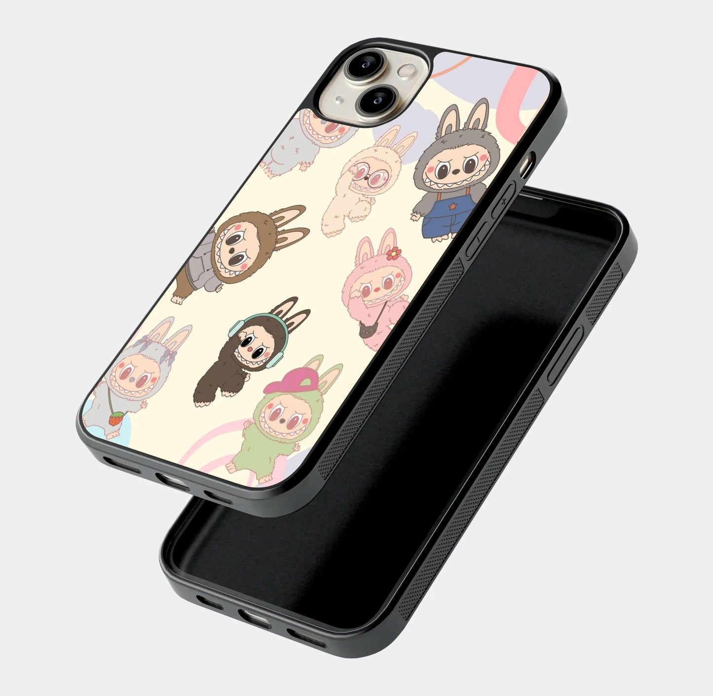 Pastel Labubu Friends Quartet Portrait