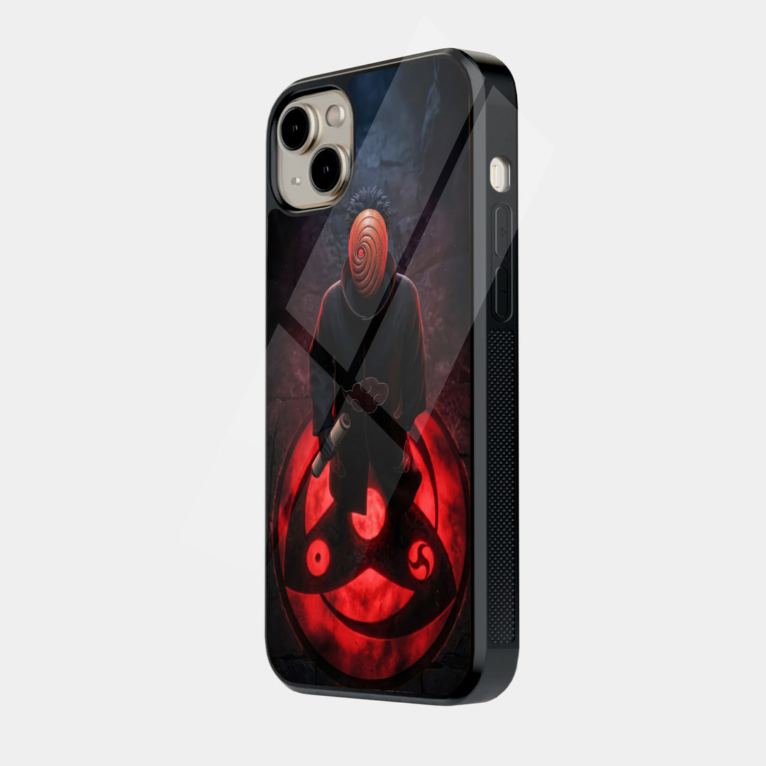 Crimson Sharingan iPhone case - side view