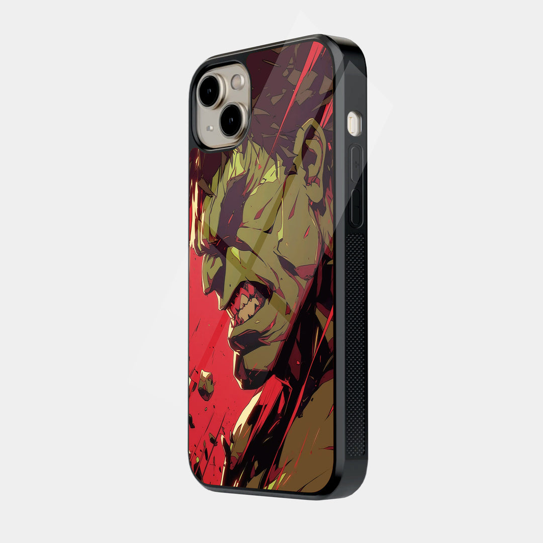 Hulk Portrait iPhone case - side view