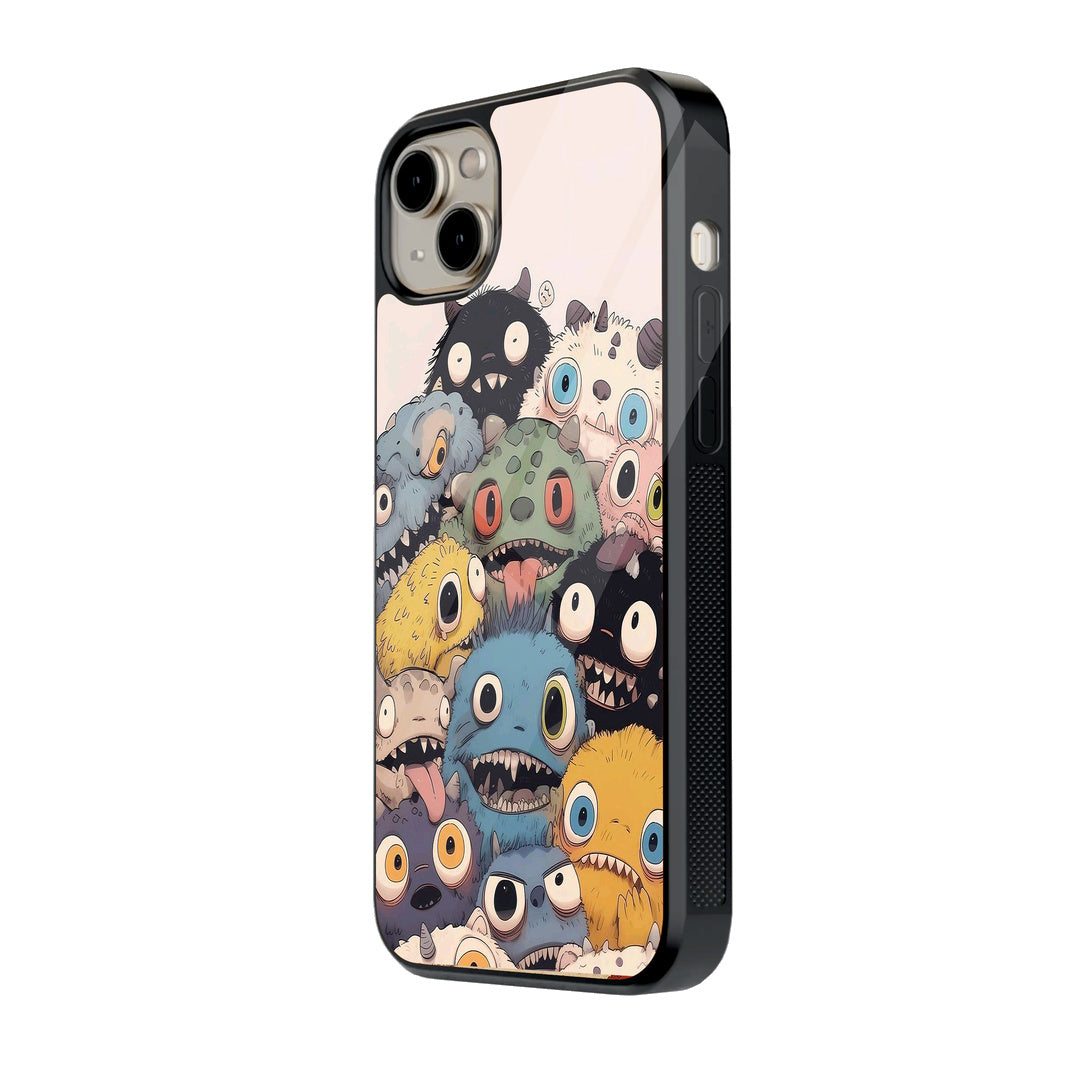 Monsters iPhone case - side view