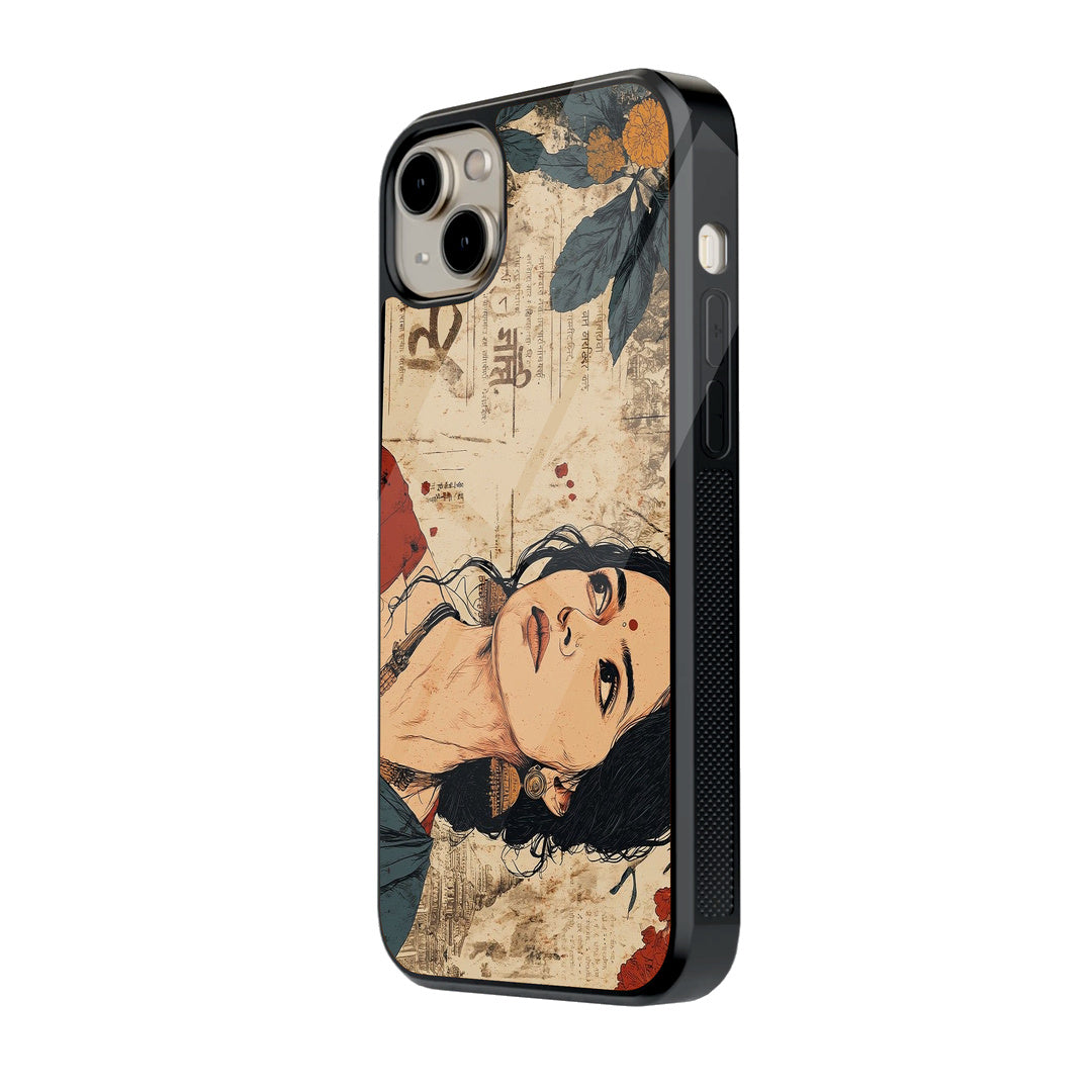 Marigold Portrait iPhone case - side view