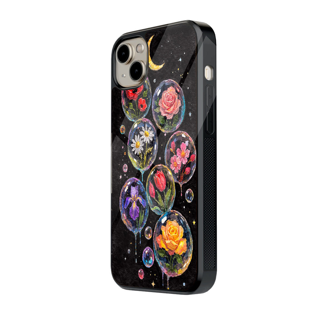 Flower Bubbles iPhone case - side view