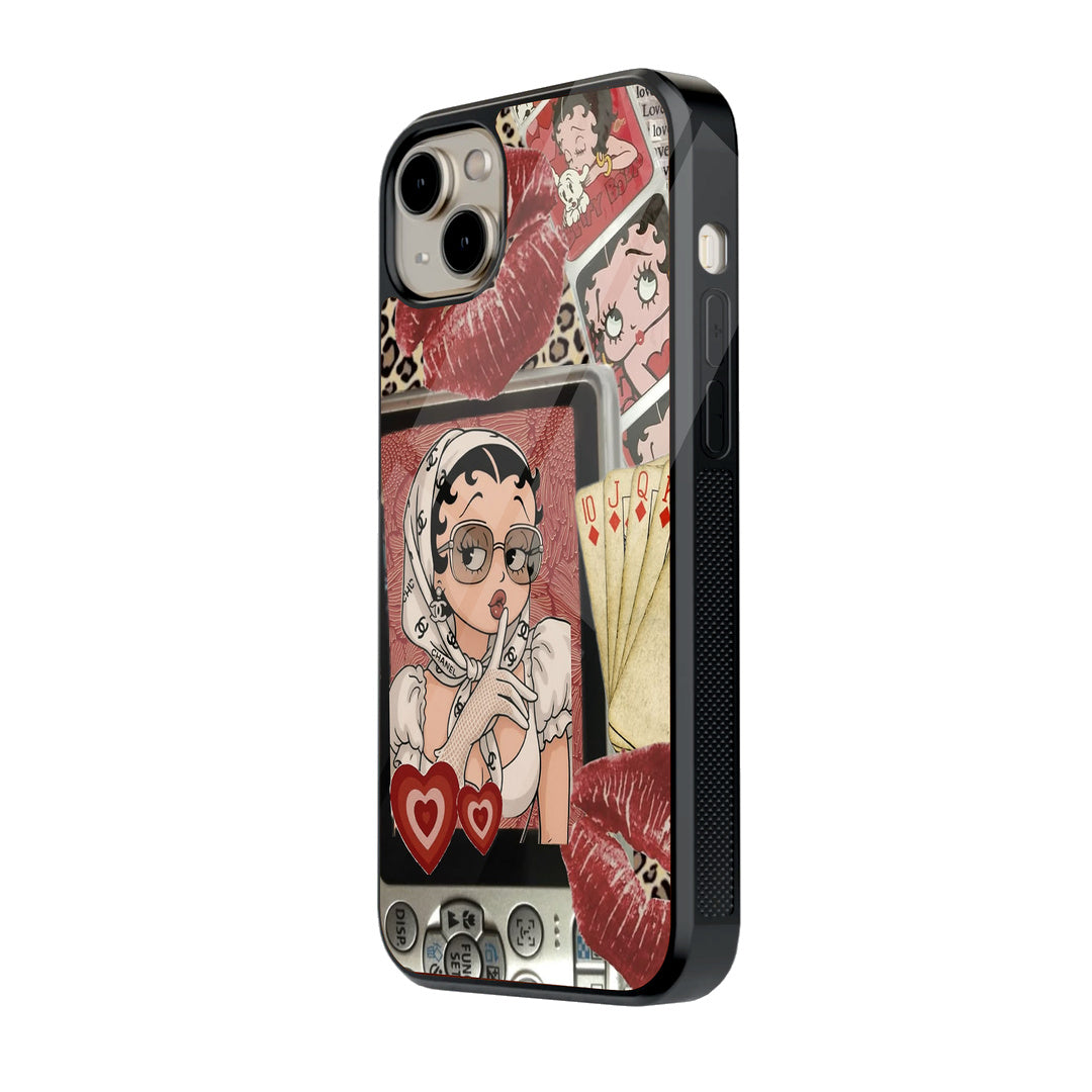 Betty Camera Collage iPhone case - side view