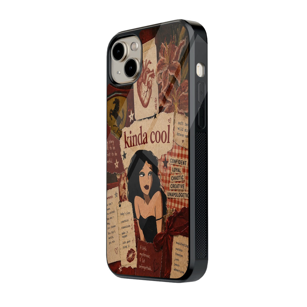 Kinda Cool Moodboard iPhone case - side view