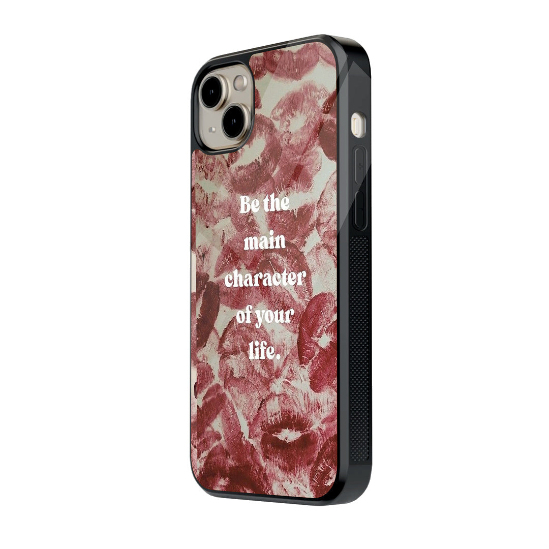 Main Character Quote iPhone case - side view