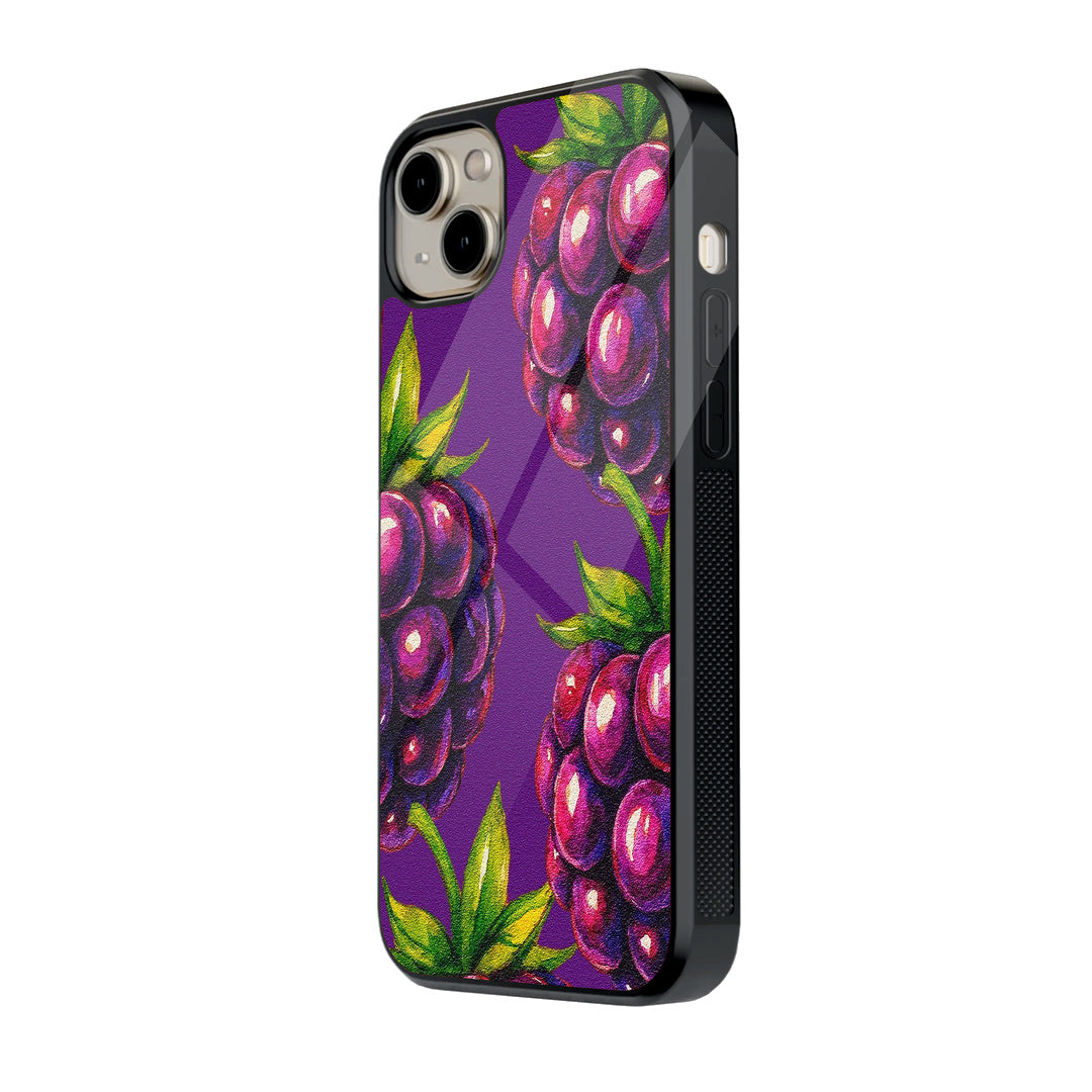 Grape Pattern iPhone case - side view