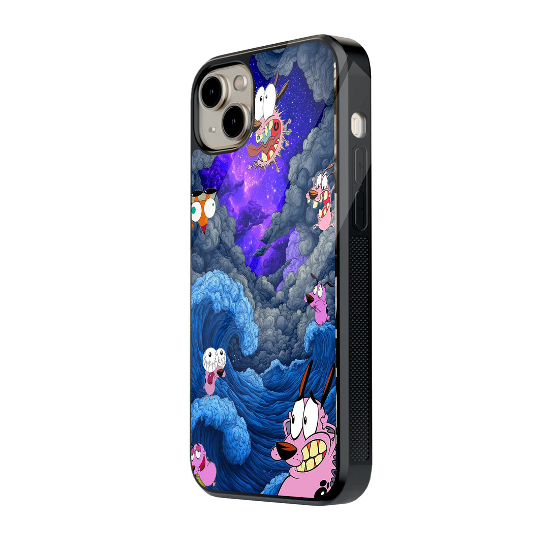 Courage Cosmic Waves iPhone case - side view
