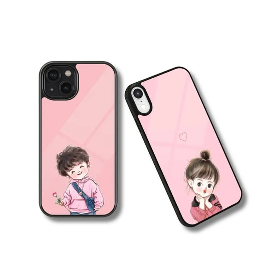 Pastel Portrait Couple Phone Case