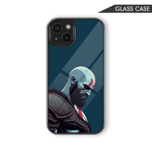 Kratos Pixel Art Glass Phone Case – Gaming Warrior Phone Cover