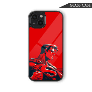 Superman Red Bold Glass Phone Case – Superhero DC Comic Phone Cover
