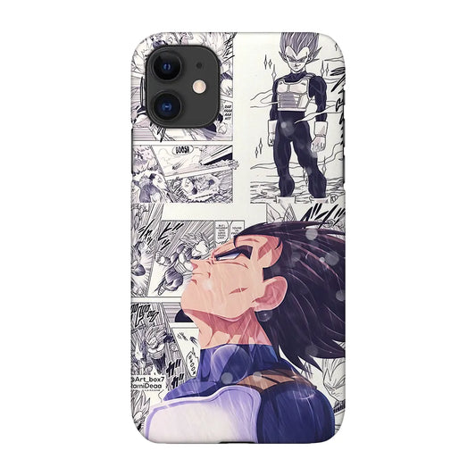 Saiyan Prince: Vegeta Manga Aesthetic Glass Case