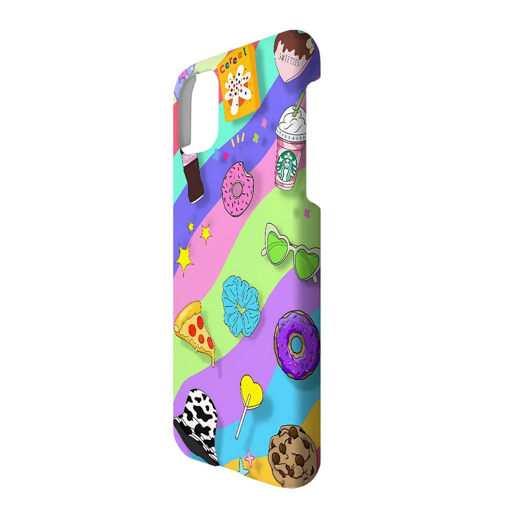 Candy Lane: Rainbow Stripe Sweet Treats Collage Glass Case