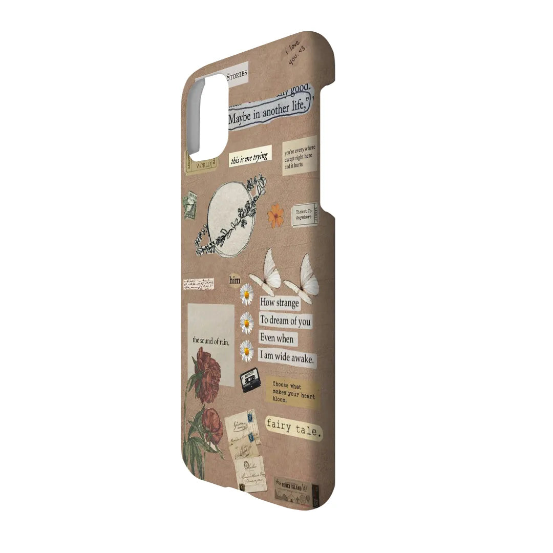 Vintage Journal: Antique Paper & Planet Aesthetic Collage Case