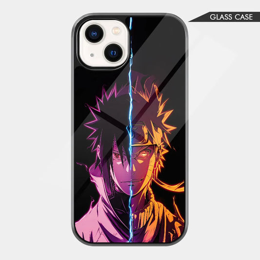 Eternal Rivalry: Naruto vs Sasuke Battle Glass Case