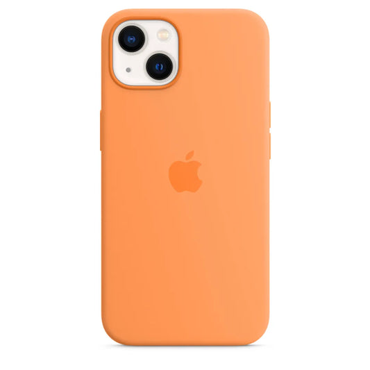 Vibrant Carrot Orange Silicon Phone Case