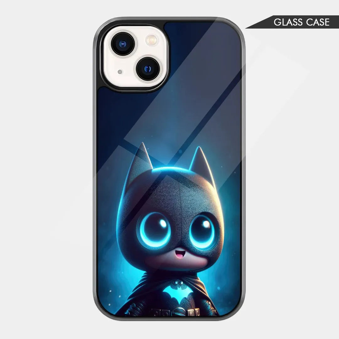 Chibi Style Cute Batman Glass Case