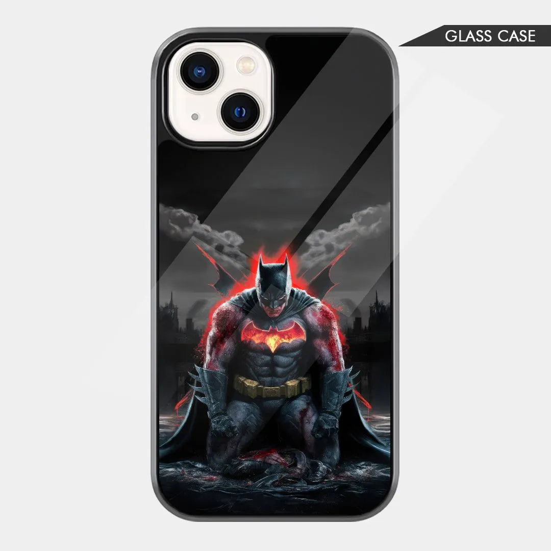 Batman Red Aura Dark Style Glass Case
