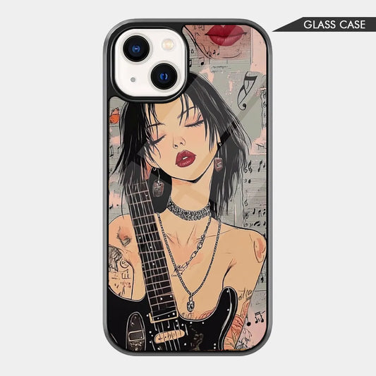 Rockstar Muse: Guitarist Aesthetic Glass Case