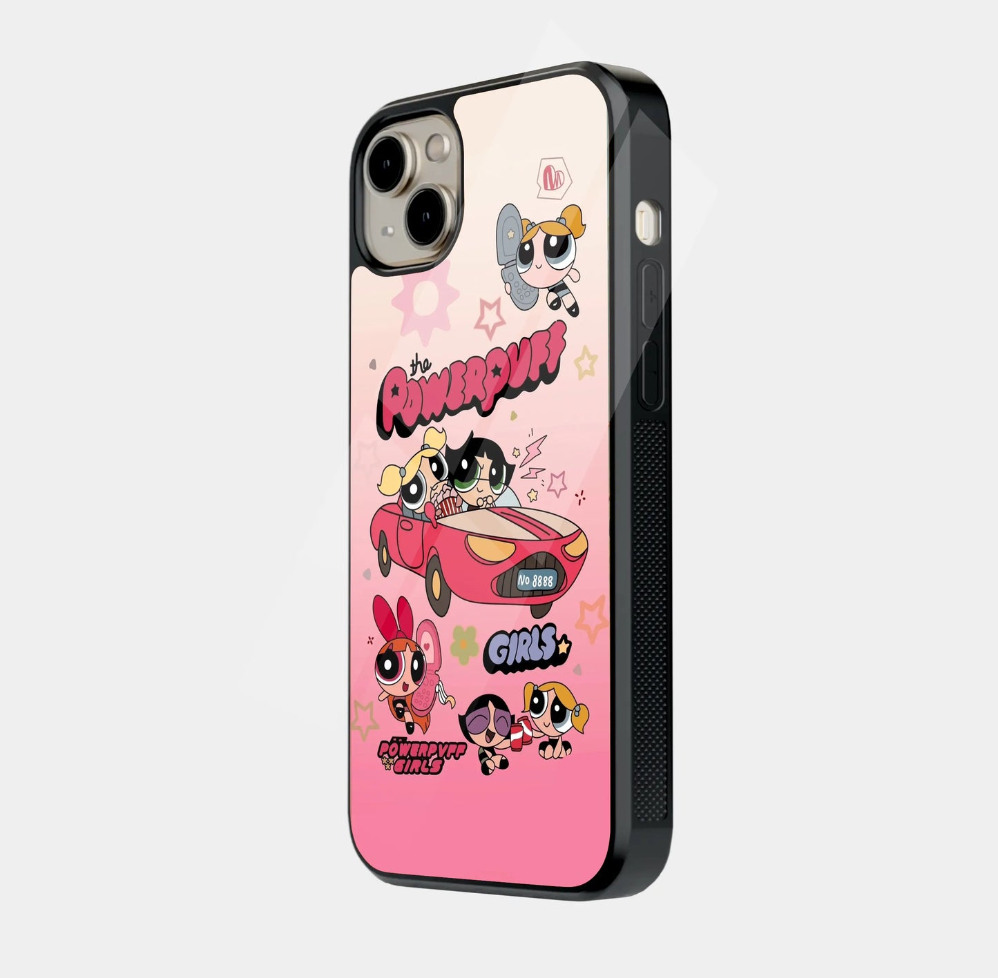 Powerpuff Drive: Retro Cartoon Girl Power Glass Case