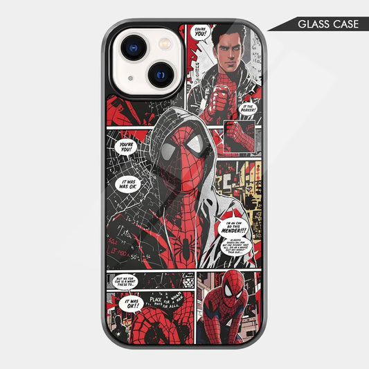 Spider-Man Aesthetic Picture Cutout Style iPhone Case
