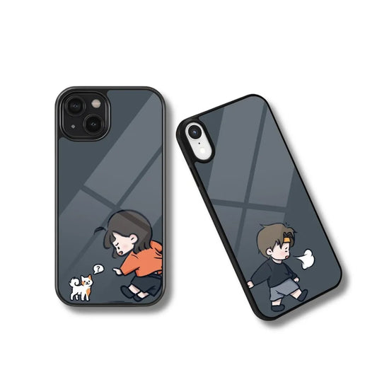 Minimalist Sketch Couple Phone Case
