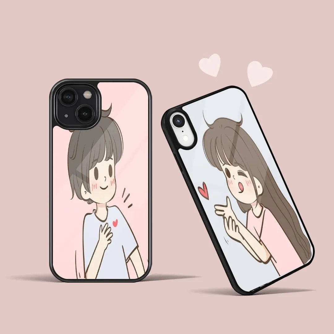 Blowing Kisses Couple Phone Case:
