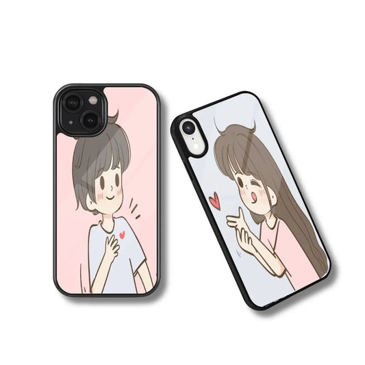 Blowing Kisses Couple Phone Case: