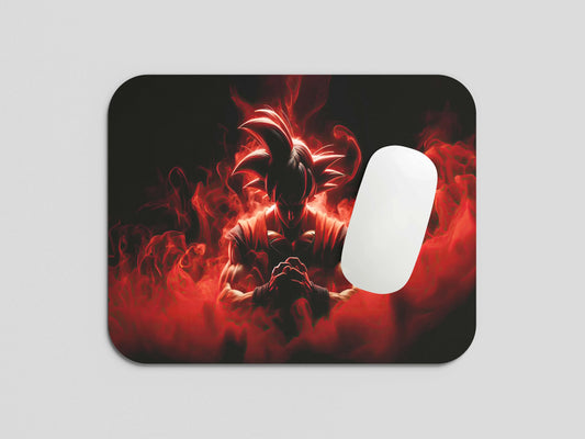 Dragon Ball Goku Dark Aesthetic Red aura Mouse Pad