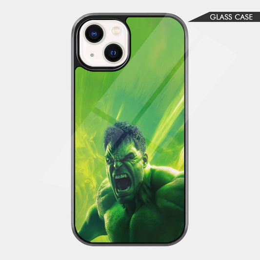 Hulk Green Rage Glass Phone Case – Superhero Marvel Comic Phone Cover
