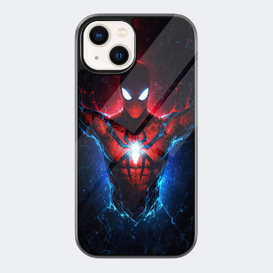 Spiderman vs Venom Dark Cathedral Glass Phone Case – Superhero Comic Phone Cover