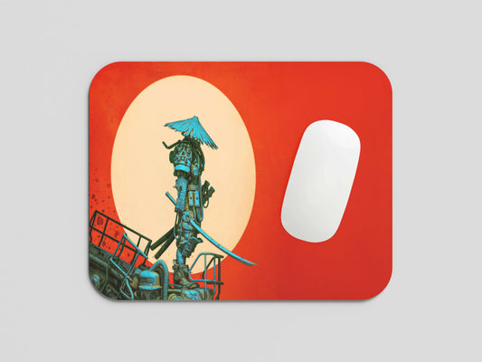 Samurai Aesthetic Red Mouse Pad
