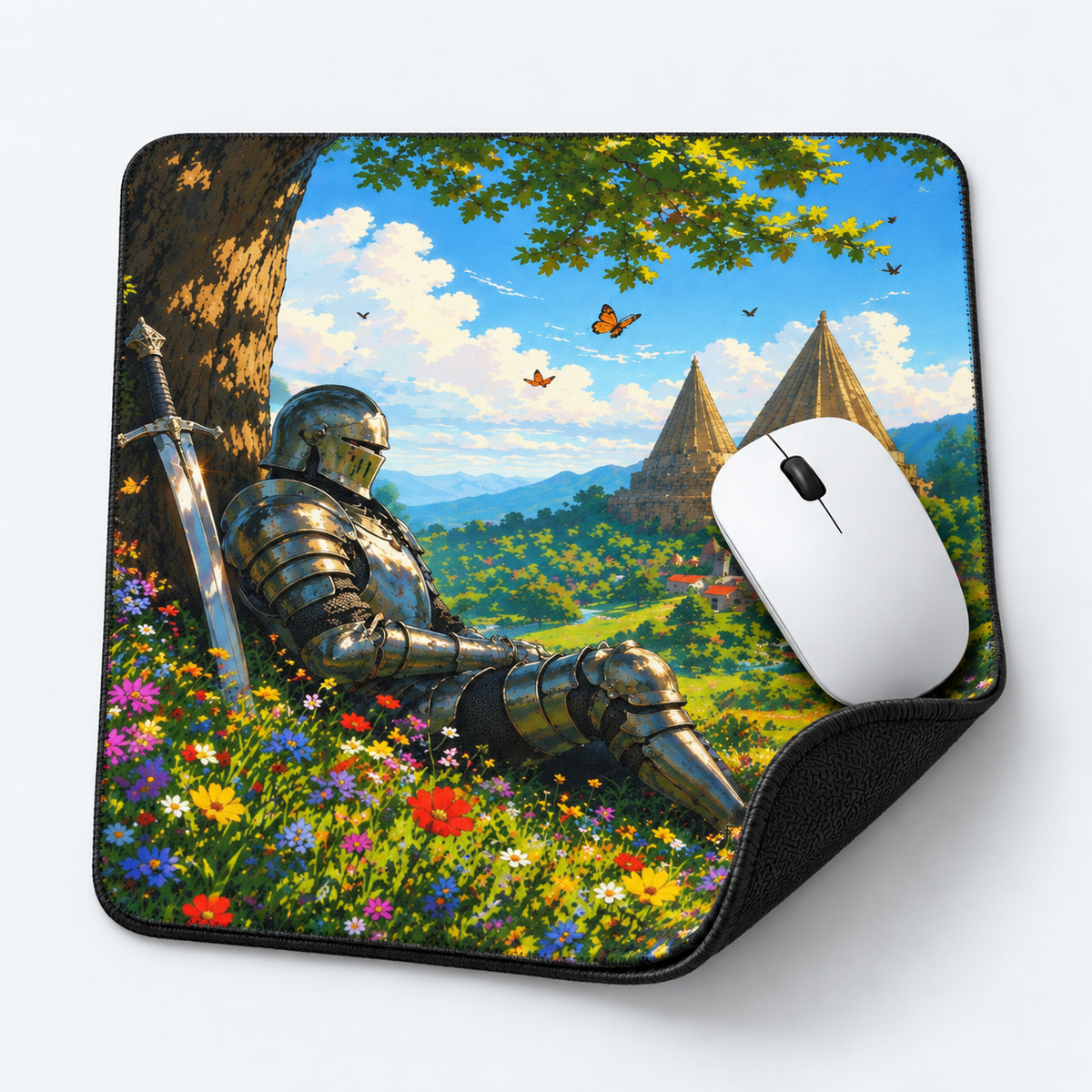 Enchanted Knight Meadow Mouse Pad - alternate product view