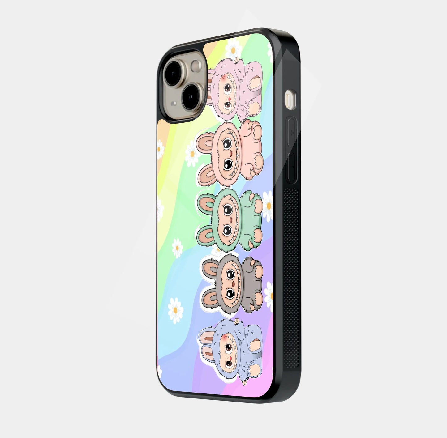 Pastel Rainbow Wave Labubu Doll Squad