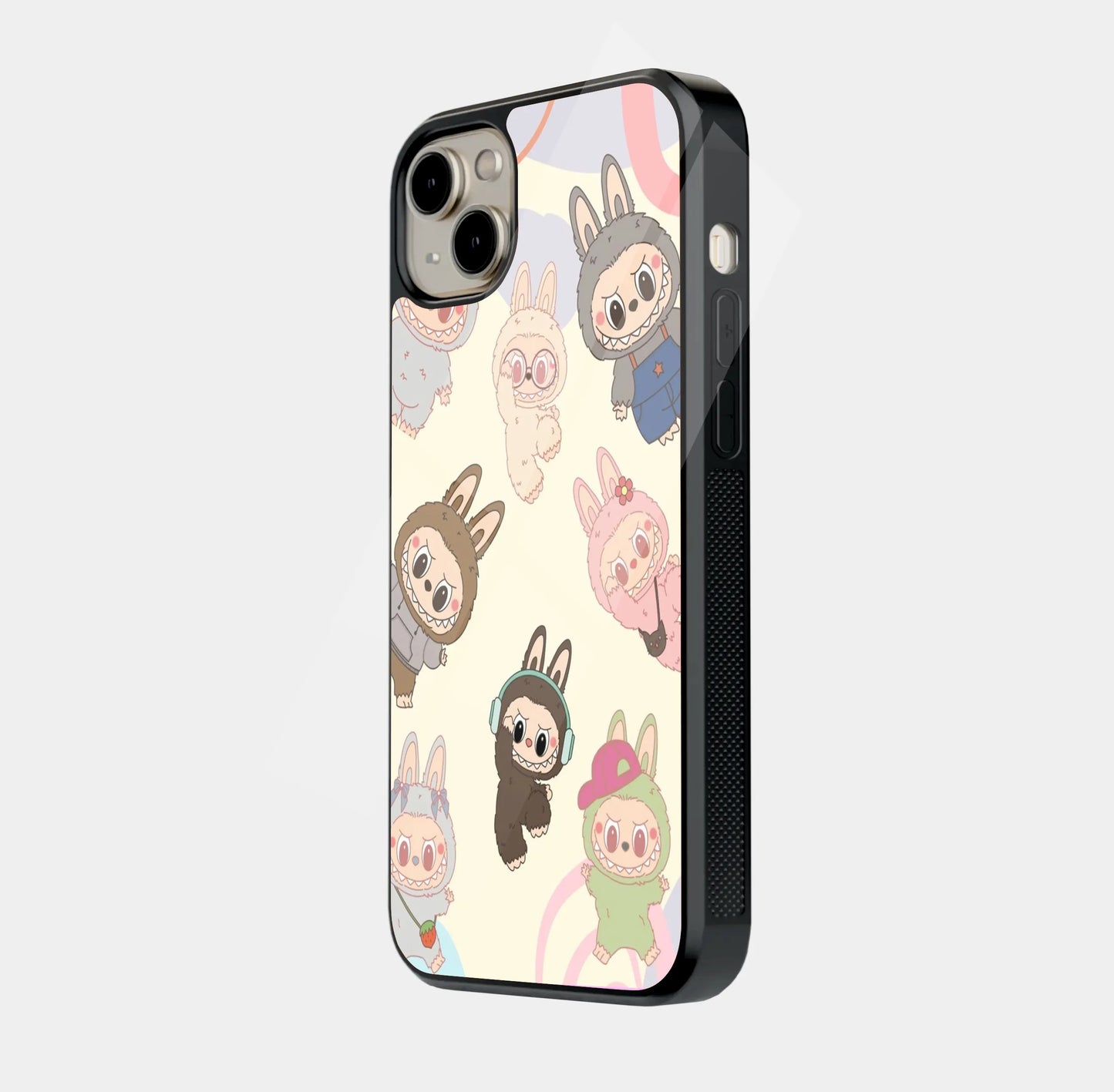 Pastel Labubu Friends Quartet Portrait