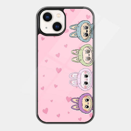 Labubu Little Monster Phone Case featuring little monster Labubu character on a premium matte glass phone cover