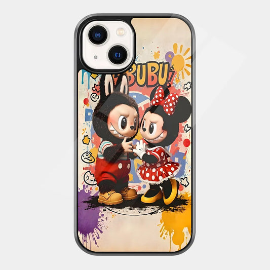 Labubu Mouse Costume & Minnie Graffiti Print