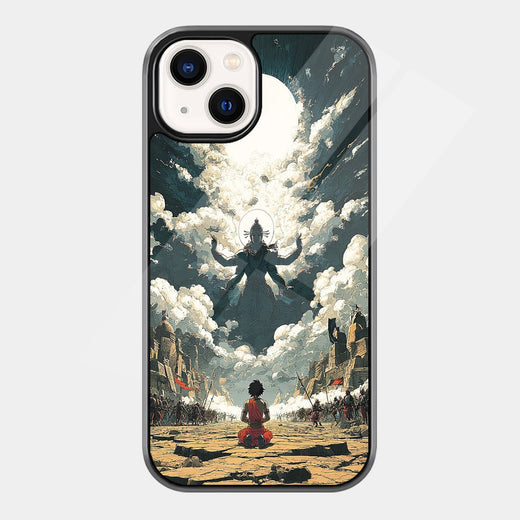 Moonlit Anime Journey iPhone case - front view