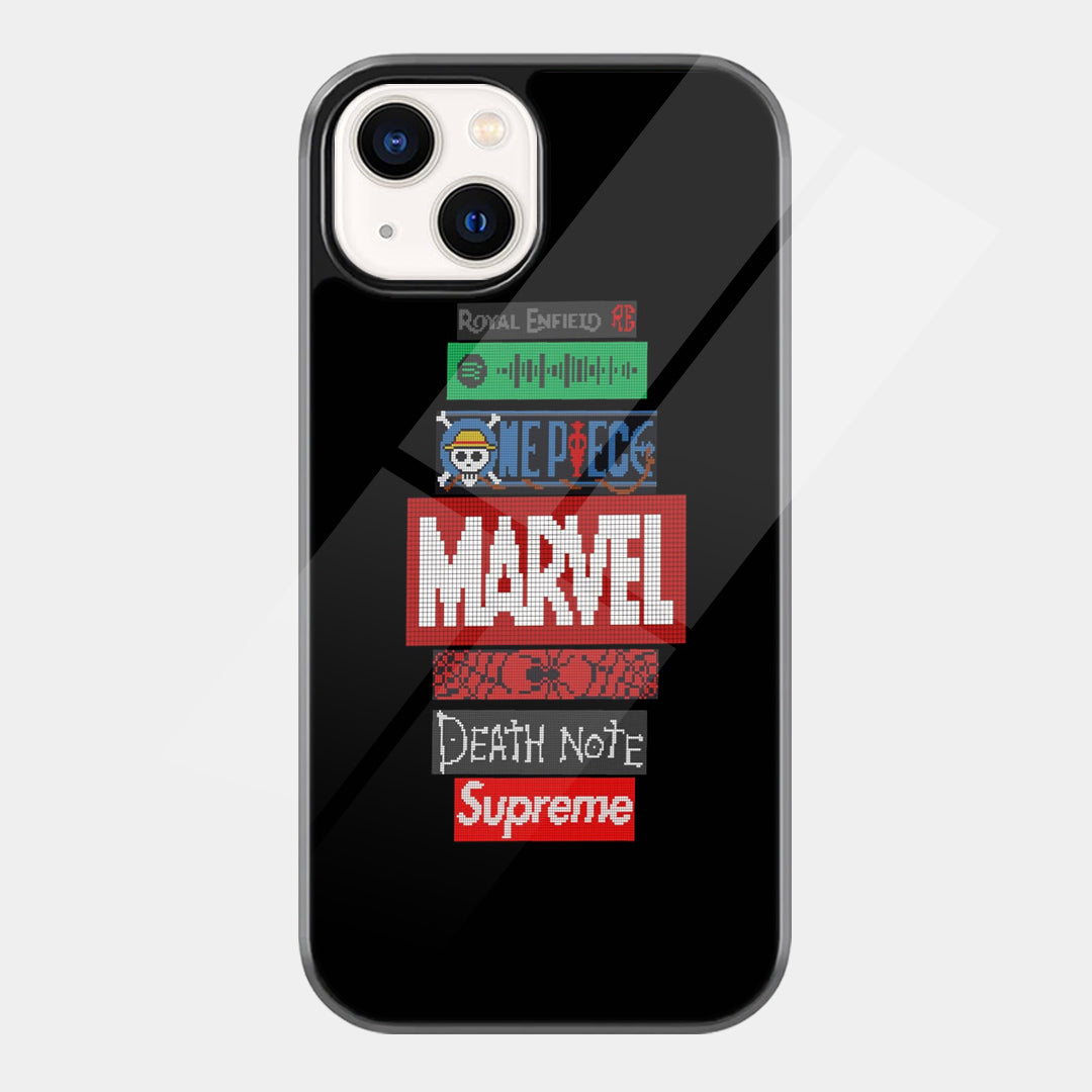 Pop Culture Logos iPhone case - front view
