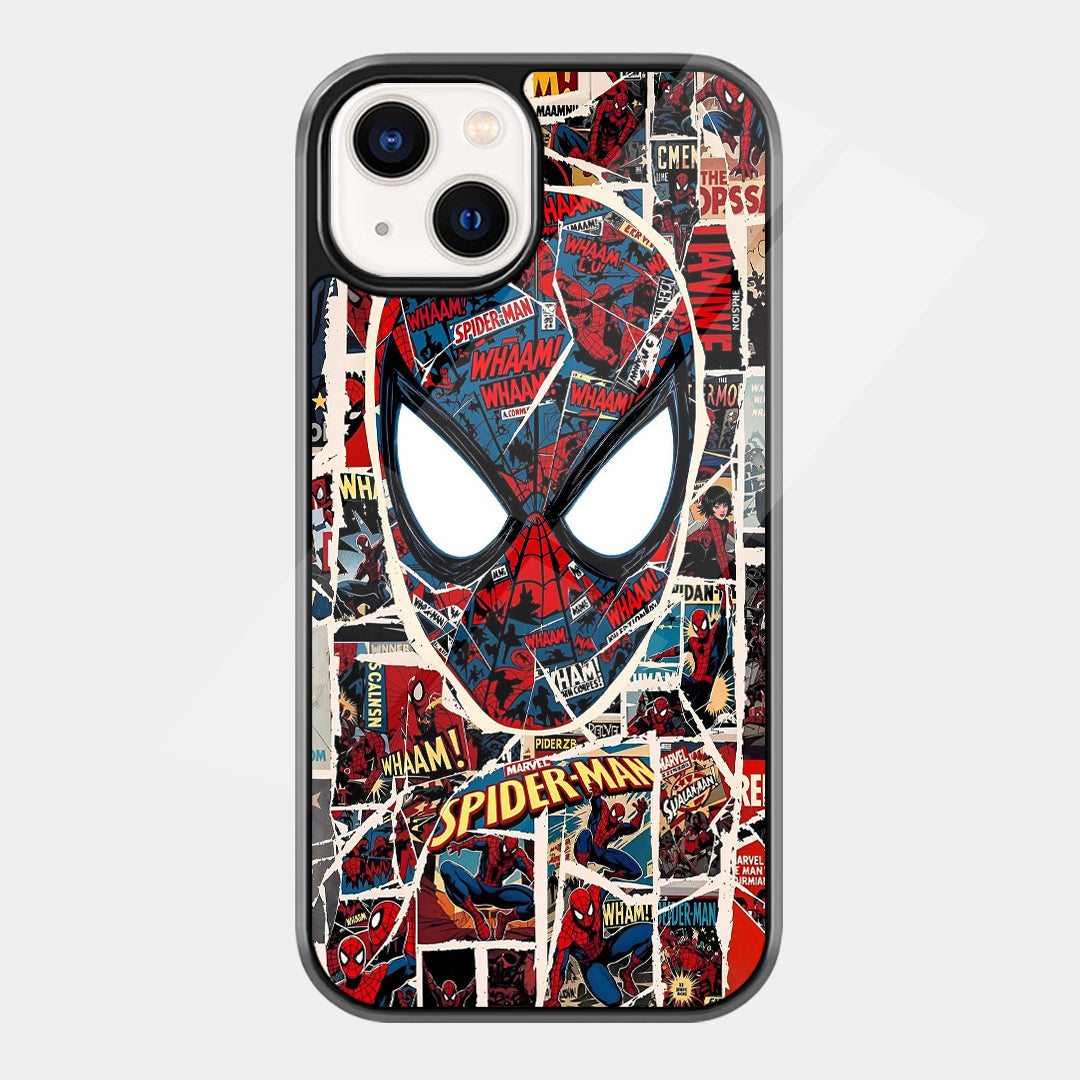Spider-Man Comic Collage iPhone case - front view