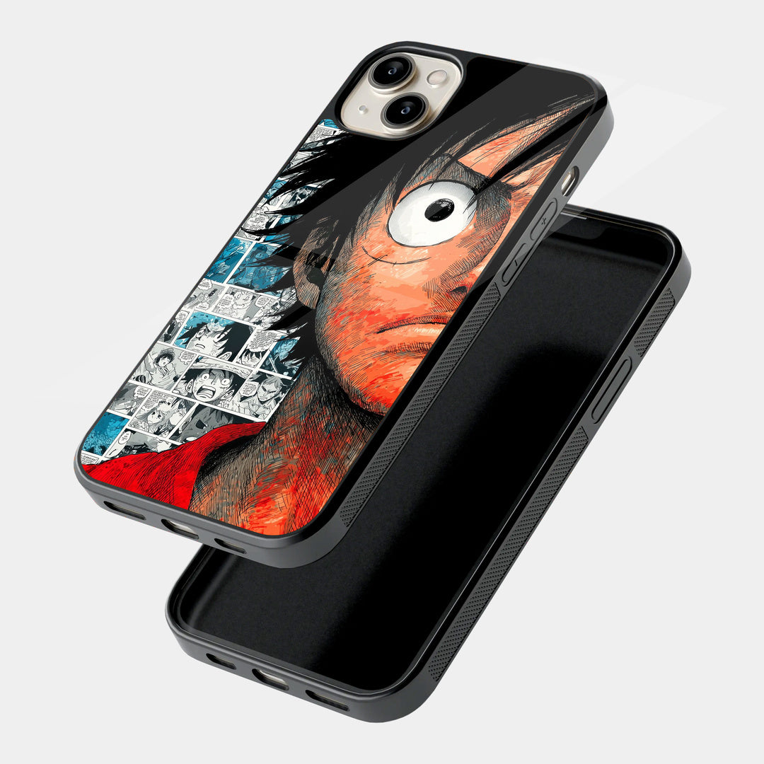 Luffy Portrait iPhone case - angled view