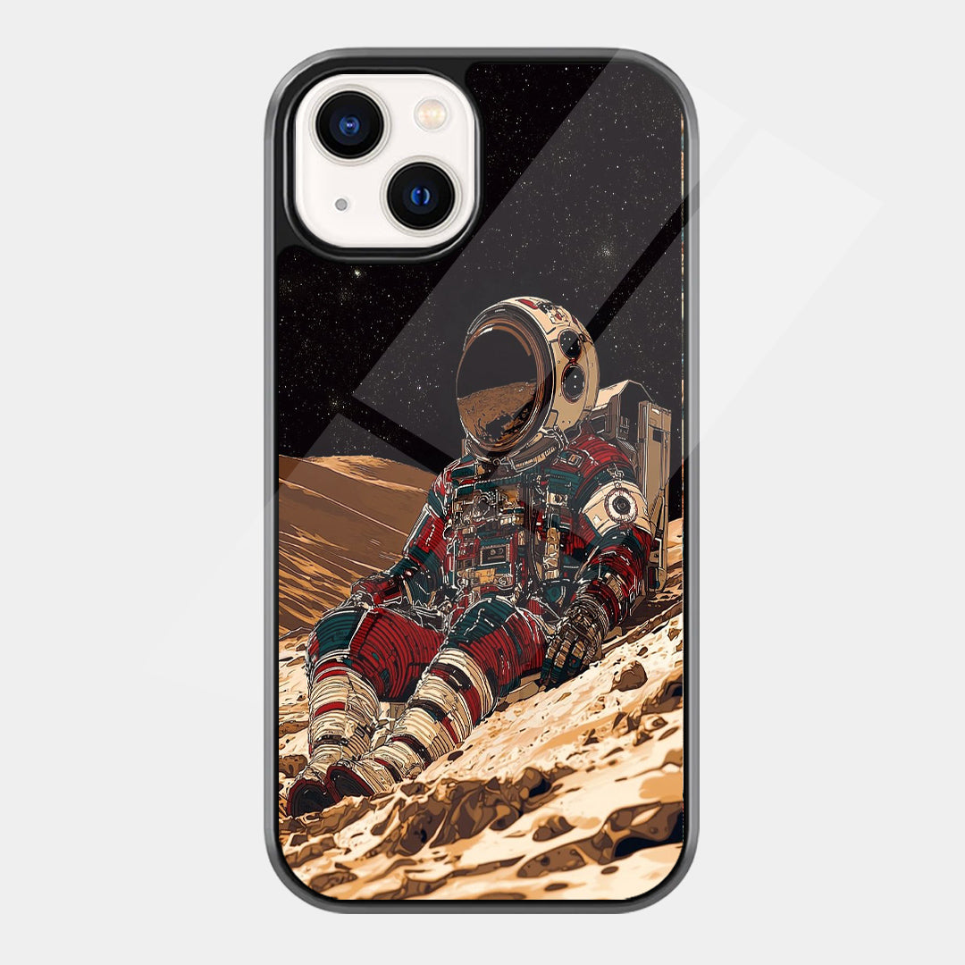 Astronaut on the Moon iPhone case - front view