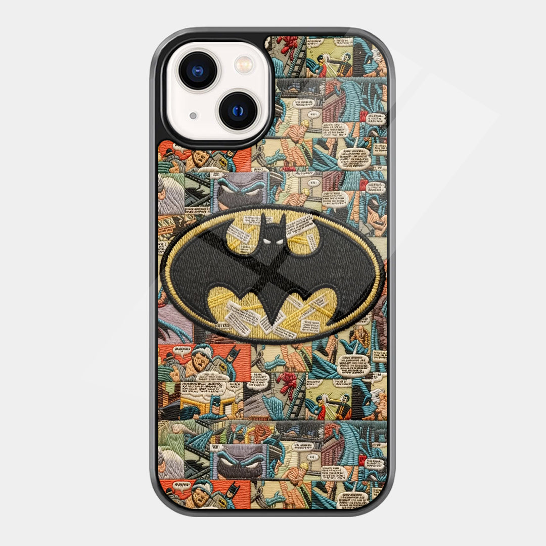 Batman Comic Collage iPhone case - front view