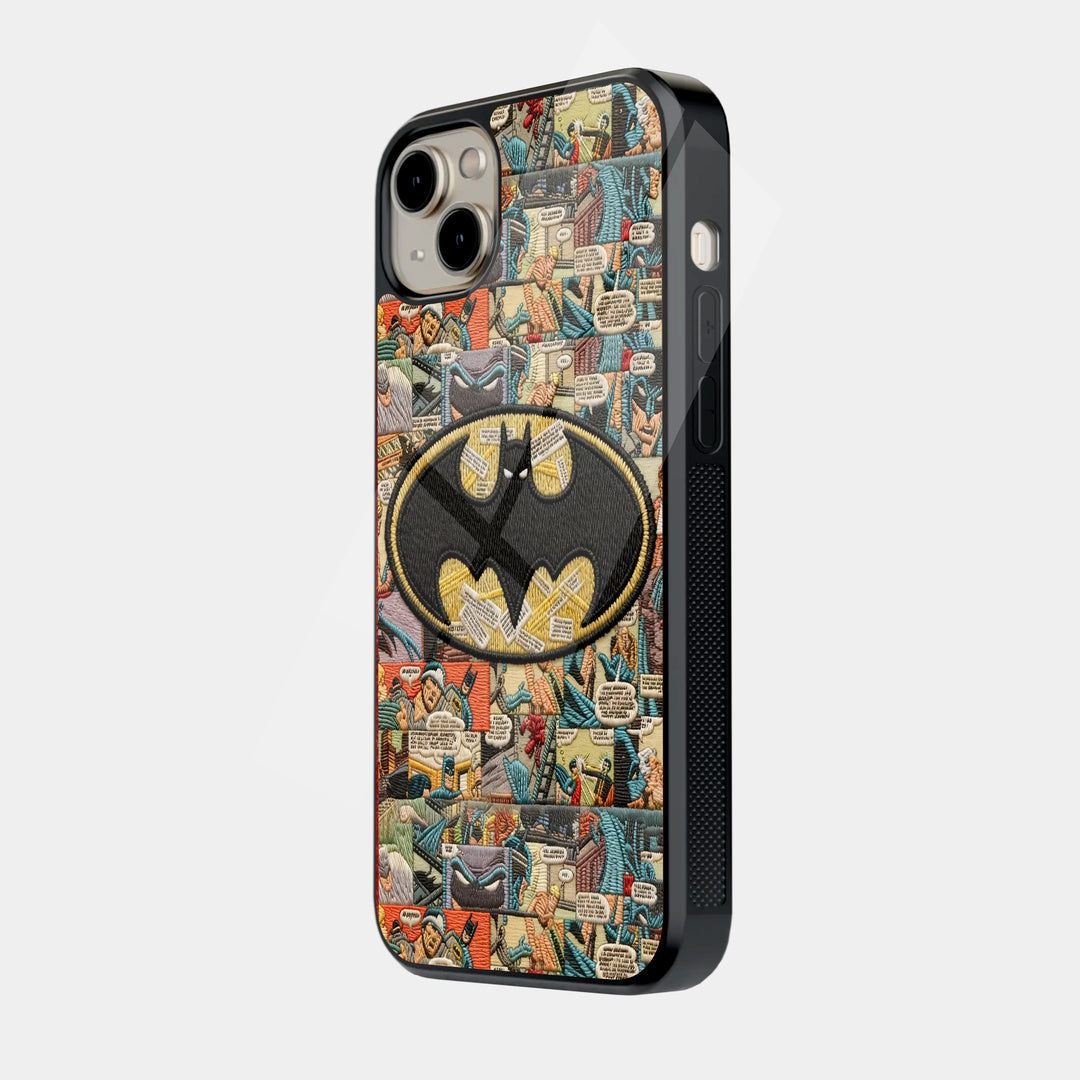 Batman Comic Collage iPhone case - side view