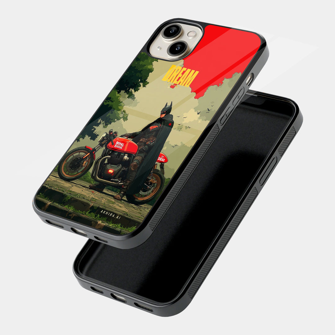 Dream Motorcycle iPhone case - angled view