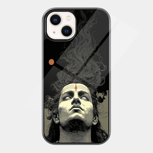 Monochrome Hero Portrait iPhone case - front view